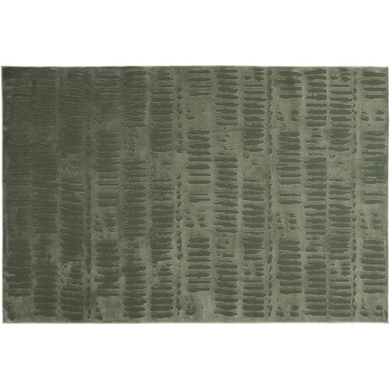 Shell 5'3"x7'10" Washable Area Rug for Living Room Bedroom - 100% Recycled Oeko-TEX Certified, Medium Pile, Green