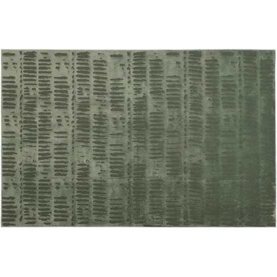 Shell 6'7"x9' Washable Area Rug for Living Room Bedroom - 100% Recycled Oeko-TEX Certified, Medium Pile, Green
