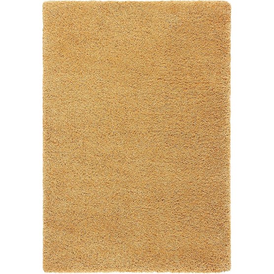 Hudson Shag Collection Area Rug - 9' x 12', Gold, Modern Solid Design, Non-Shedding & Easy Care, 2-inch Thick Ideal for High Traffic Areas in Living Room, Bedroom (SGH220D)