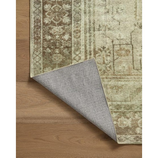 Magnolia Home by Joanna Gaines Banks Collection BAN-06 Natural/Granite 8'-6" x 11'-6", .13" Pile Height, Machine Washable, Area Rug