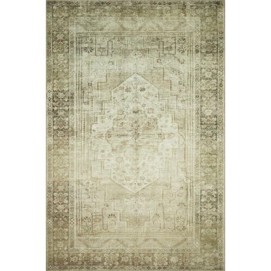 Magnolia Home by Joanna Gaines Banks Collection BAN-06 Natural/Granite 8'-6" x 11'-6", .13" Pile Height, Machine Washable, Area Rug