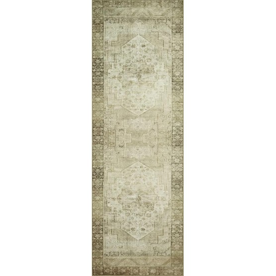 Magnolia Home by Joanna Gaines Banks Collection BAN-06 Natural/Granite 8'-6" x 11'-6", .13" Pile Height, Machine Washable, Area Rug