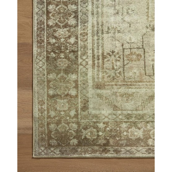 Magnolia Home by Joanna Gaines Banks Collection BAN-06 Natural/Granite 8'-6" x 11'-6", .13" Pile Height, Machine Washable, Area Rug