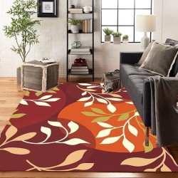 Traditional Floral Multicolor Shag Area Rug for Living Room Bedroom Dining Room Extra Large Low Pile Soft Home Office Entryway Kitchen Floor Carpet Indoor Rugs 9x12