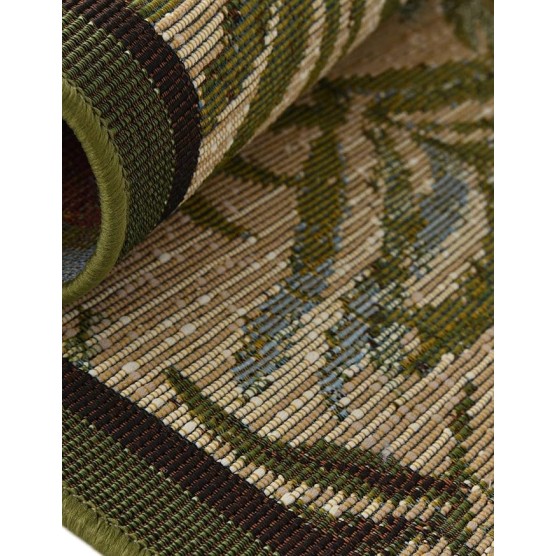 Outdoor Botanical Collection Area Rug - Keukenhof (10' x 12' Rectangle, Green/ Beige)