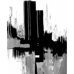 Black White Grey Distressed Abstract Area Rug 10x14 Modern Contemporary Washable Rug for Living Room Bedroom Dining Room Home Office Nursery Room Soft Thick Carpet Runners