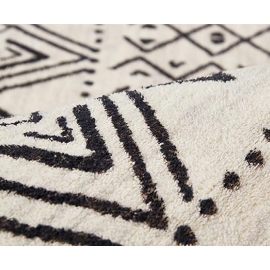 Black White Grey Distressed Abstract Area Rug 10x14 Modern Contemporary Washable Rug for Living Room Bedroom Dining Room Home Office Nursery Room Soft Thick Carpet Runners