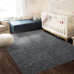 10x13 Area Rug Boho Tribal Area Rug Non-Shedding Fluffy Rug Large Area Rug Contemporary Shag Rug Moroccan Area Rug Throw Carpet for Living Room Bedroom Nursery, Grey