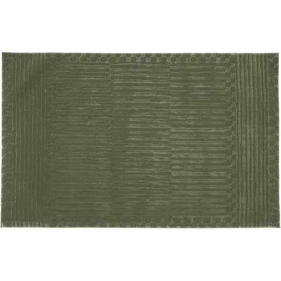 Soloba 3'11"x6'1" Machine Washable Area Rug for Kitchen Bedroom - 100% Recycled Oeko-TEX Certified, Medium Pile, Green