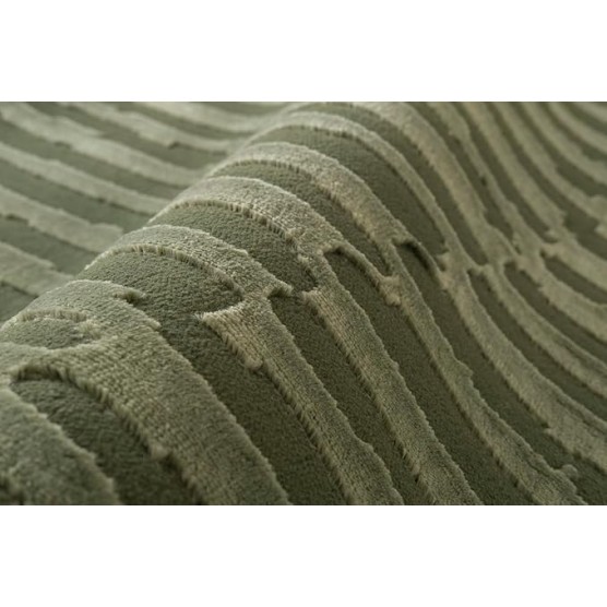 Soloba 3'11"x6'1" Machine Washable Area Rug for Kitchen Bedroom - 100% Recycled Oeko-TEX Certified, Medium Pile, Green