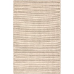 Dash and Albert Haverhill Cotton Area Rug - 8' x 10' Neutral Solid Handwoven Accent Rug - Durable, High Traffic Areas Hallway, Living Room, Stairs, Bedroom