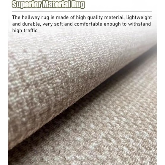 Runner Rug Aesthetic Modern Style Soft Hallway Carpet, Machine Washable Bedroom Anti Fatigue Rug, Upgraded Non-Slip Apartment/Kitchen/Entryway Mat (Color : W x L, Size : 0.7x6.5m (2.3x21.3ft))
