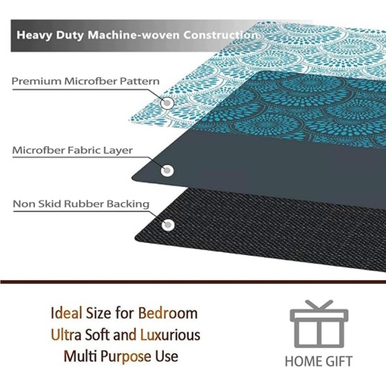 Super Soft Shaggy Rugs Fluffy Carpets 8x10 Ft Gray Brown Green Geometric Pattern Machine Washable Rug for Living Room, Non-Shedding Indoor Floor Rugs Carpet for Bedroom Kitchen Laundry