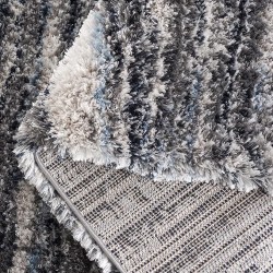 Cloud Shag Collection Area Rug - 9' x 12', Grey & Blue, Contemporary Design, Ideal for High Traffic Areas in Living Room, Bedroom & Dining Room (CLD111F-9)