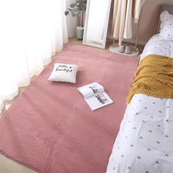 Large Modern Area Rug for Living Room Bedroom, Super Soft Non-Slip Low Pile Shaggy Rugs Fluffy Carpets Washable Area Rugs for Home Decor Dark Pink 6.6x9.8 Feet