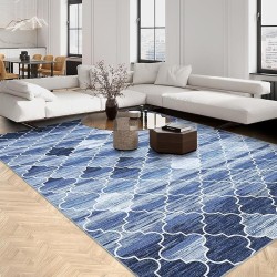 Machine Washable Rug 9x12 Large Moroccan Rugs Rug Geometric Rug Modern Area Rugs Non Slip Rugs for Living Room Bedroom Modern Woven Rug Carpet Dining Home Office Moroccan Rugs 9x12