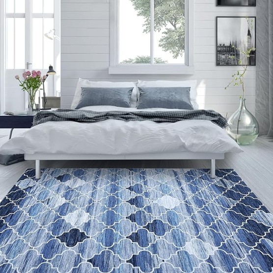 Machine Washable Rug 9x12 Large Moroccan Rugs Rug Geometric Rug Modern Area Rugs Non Slip Rugs for Living Room Bedroom Modern Woven Rug Carpet Dining Home Office Moroccan Rugs 9x12