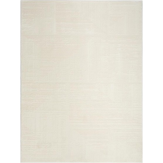 Eco-Friendly Contemporary Ivory 9' x 12' Area Rug, Easy Clean, Non Shedding, Bed Room, Living Room, Dining Room, Kitchen (9x12)