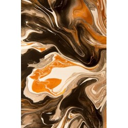 Orange Brown Liquid Abstract Modern Marble Rugs for Living Room Bedroom Washable Soft Lux Art Decor Diningroom Office Carpet Contemporary Aesthetics Floor Rug 8x12