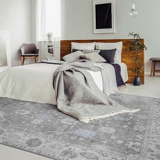 -8x10 Area Rugs-Boho Rugs for Living Room Machine Washable-3D Rugs for Bedroom-Non Slip Floor Rug-Moroccan Indoor Carpet for Bedroom Dining Room