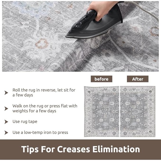 -8x10 Area Rugs-Boho Rugs for Living Room Machine Washable-3D Rugs for Bedroom-Non Slip Floor Rug-Moroccan Indoor Carpet for Bedroom Dining Room