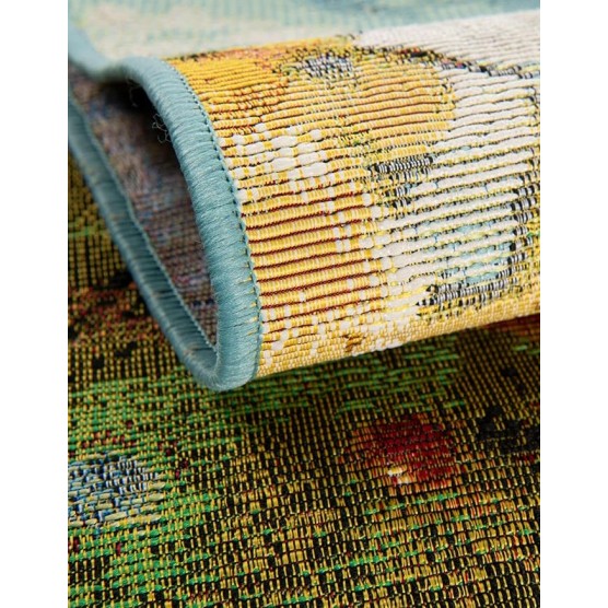 Outdoor Botanical Collection Area Rug - Autumn (9' x 12' Rectangle Multi/Red)