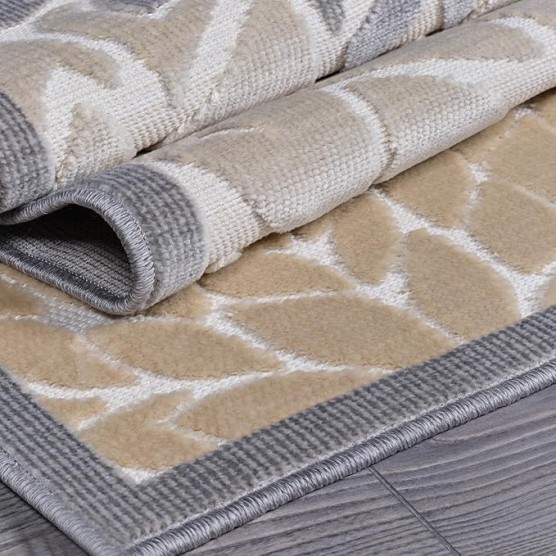 Outdoor Rug 9x12 Large Modern Floral Tropical Area Rugs for Indoor and Outdoor Patio Easy to Clean Non Shedding Living Room Porch Garden Washable Outside Carpet (9 x 12 Beige)