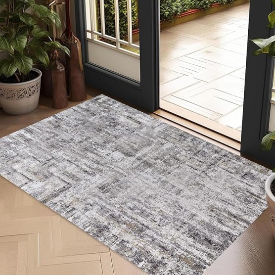 Rugs for Living Room, Area Rug, Large Soft Shag Rug for Apartment Bedroom, Modern Geometric Floor Plush Rug for Mens Office, Living Room Carpet Rug