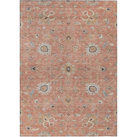 Chantille ACN1137 Pink 9' x 12' Indoor Outdoor Area Rug, Easy Clean, Machine Washable, Non Shedding, Bedroom, Entry, Living Room, Dining Room, Kitchen, Patio Rug