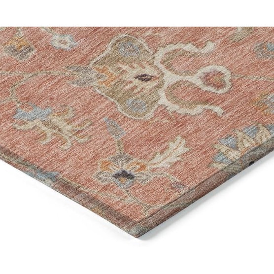 Chantille ACN1137 Pink 9' x 12' Indoor Outdoor Area Rug, Easy Clean, Machine Washable, Non Shedding, Bedroom, Entry, Living Room, Dining Room, Kitchen, Patio Rug