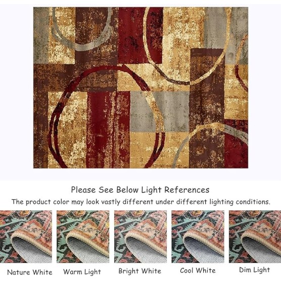 Machine Washable Upgrade 5 x 8ft/60 x 96in Rugs for Bedroom, Soft Area Rug, Non-Slip Indoor Floor Carpet for Living Room, Home Decor Aesthetic, Nursery