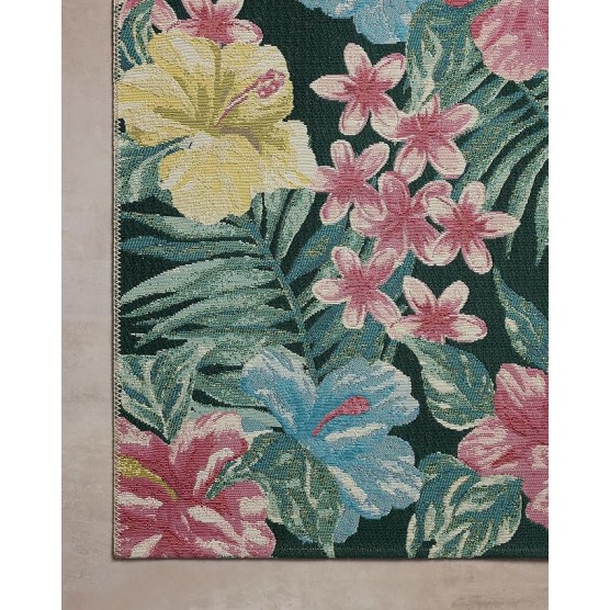 II Botanical Collection BOT-03 Midnight/Multi 6'-7" x 9'-4" Area Rug