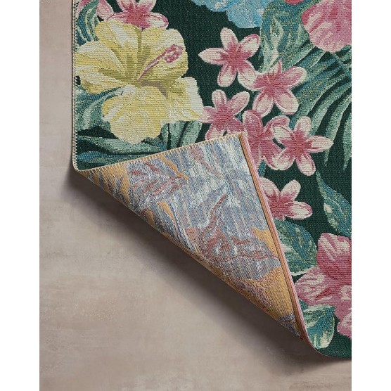 II Botanical Collection BOT-03 Midnight/Multi 6'-7" x 9'-4" Area Rug