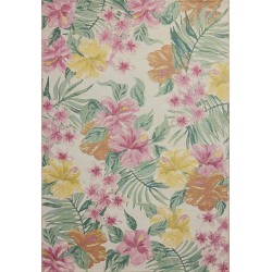 II Botanical Collection BOT-03 Ivory/Sunrise 6'-7" x 9'-4" Area Rug