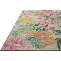 II Botanical Collection BOT-03 Ivory/Sunrise 6'-7" x 9'-4" Area Rug