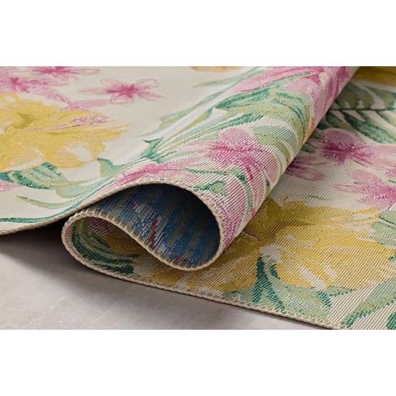 II Botanical Collection BOT-03 Ivory/Sunrise 6'-7" x 9'-4" Area Rug