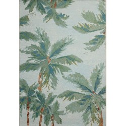 II Botanical Collection BOT-04 Sky/Green 7'-10" x 11'-2" Area Rug