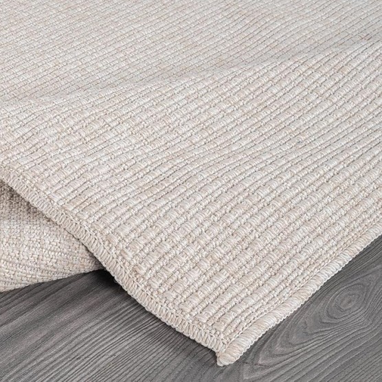 Easy Jute Large Rug 9x12 Solid Washable Durable Outdoor Indoor Area Rugs for Living Dining Room Patio Office Stain Resistant Non Shedding Casual Indoor Outside Carpet 9 x 12 Off-White