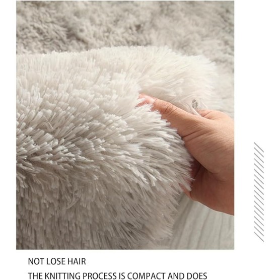 Machine Washable Super Soft Shaggy Area Rugs, Upgrade Fluffy Carpets, Non-Slip Indoor Floor Carpet for Living Room Bedroom Kids Room Nursery Home Decor, Dorm Nursery(Dark Green,78 * 118in)