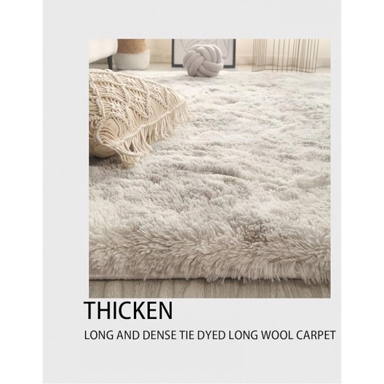 Machine Washable Super Soft Shaggy Area Rugs, Upgrade Fluffy Carpets, Non-Slip Indoor Floor Carpet for Living Room Bedroom Kids Room Nursery Home Decor, Dorm Nursery(Dark Green,78 * 118in)