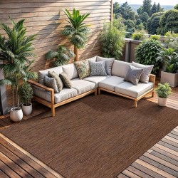 Outdoor Rug 9x12 Modern Area Rugs for Large Indoor and Outdoor Patios and Porches - Waterproof, Washable, Non-Shedding, Easy-to-Clean Outside Carpet (9 x 12, Solid - Gold)