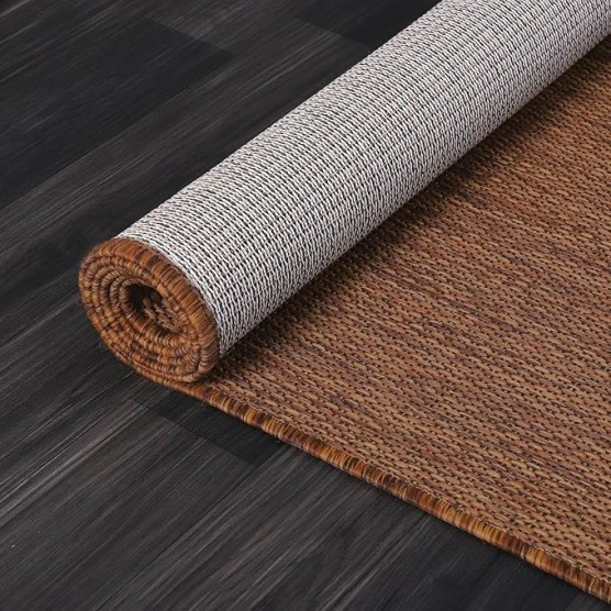 Outdoor Rug 9x12 Modern Area Rugs for Large Indoor and Outdoor Patios and Porches - Waterproof, Washable, Non-Shedding, Easy-to-Clean Outside Carpet (9 x 12, Solid - Gold)