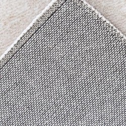 Black and White Area Rug for Bedroom, Faux Wool Washable Area Rug, Black and Cream Area Rug, Non Slip Rug, Area Rugs for Living Room, Entryway, Study Room