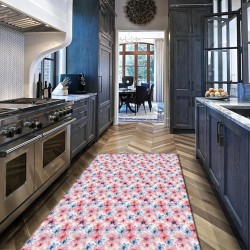 Modern Blooming Flowers Area Rug 6'x9' Elegant Upgrade Machine Washable Anti-Slip Rustic Floral Ideal for Home Office Decor