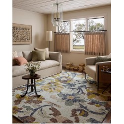 II Tilly Collection TIL-03 Bone/Multi 5'-0" x 7'-6" Area Rug