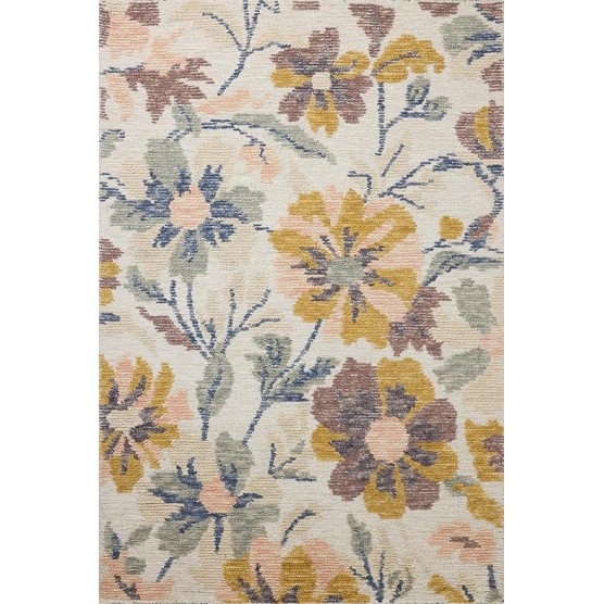 II Tilly Collection TIL-03 Bone/Multi 5'-0" x 7'-6" Area Rug