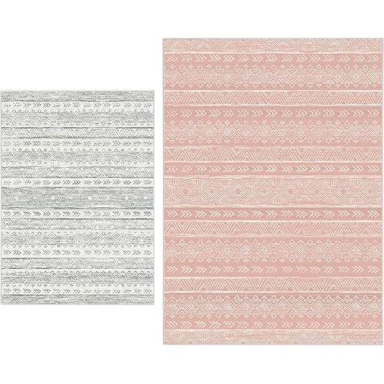 Boho Moroccan Area Rugs 5x7&8x10 Machine Washable Boho Rug for Living Room Bedroom, Vintage Floor Carpet Non-Slip Stain Low Pile Resistant Soft Rug for Indoor Kitchen Office Home Decor