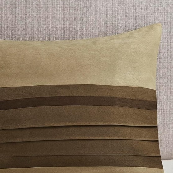 Upgrade Your Bedroom Comfort with 7-Piece Faux Suede Comforter Set, Machine Washable, Elegant Natural Tones for California King