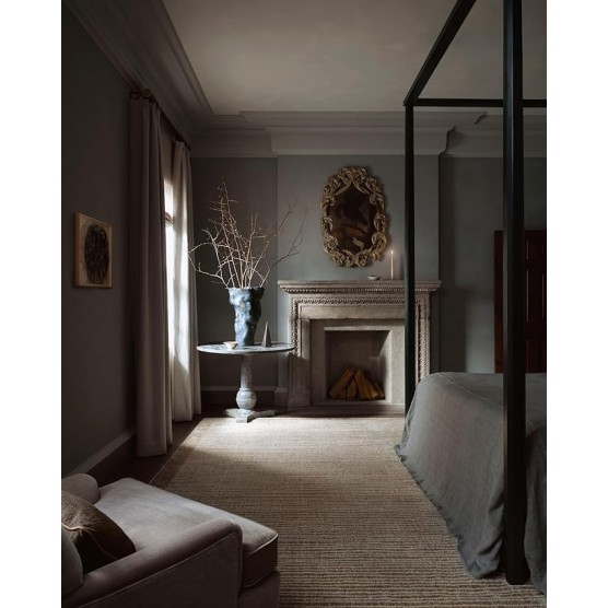 Jeremiah Brent Bleecker Collection BLE-02 Sand/Charcoal 6'-7" x 9'-3" Area Rug