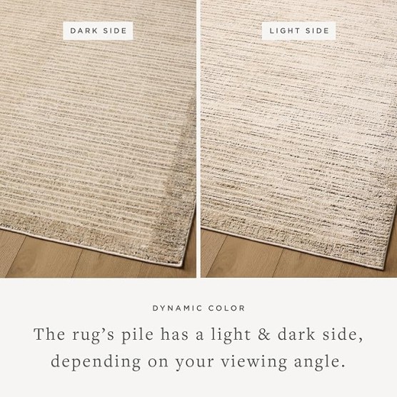 Jeremiah Brent Bleecker Collection BLE-02 Sand/Charcoal 6'-7" x 9'-3" Area Rug